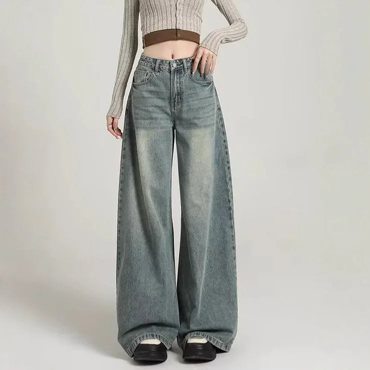 Damenjeans, Hohe Taille, Relaxed Fit | Lange Hose 2