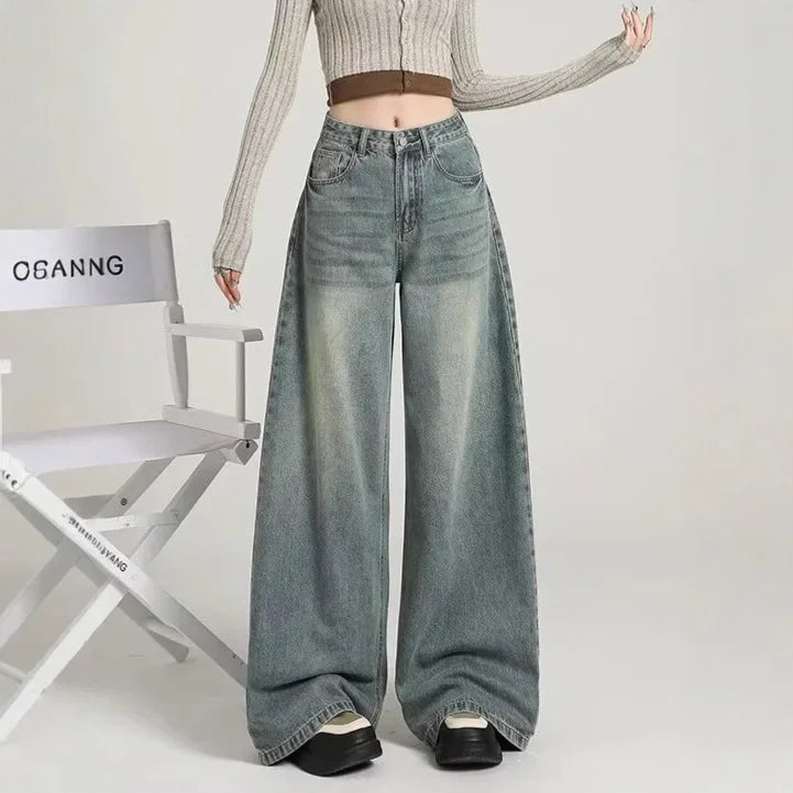 Damenjeans, Hohe Taille, Relaxed Fit | Lange Hose 4