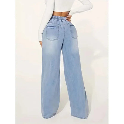 Damenjeans, Hohe Taille, Relaxed Fit | Langer Schnitt 4