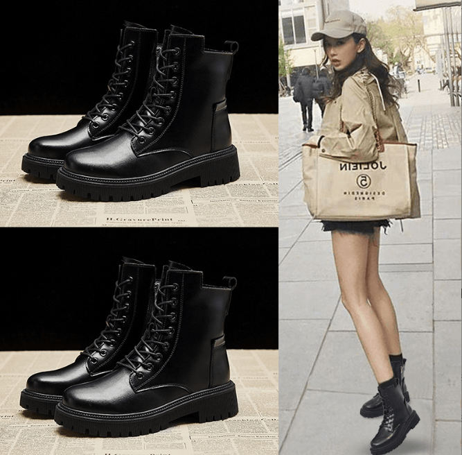 Damenstiefel Hoch Ausgeschnitten mit Reißverschluss | Winter 3