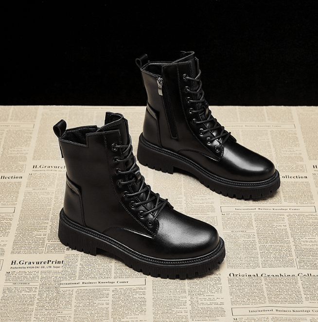 Damenstiefel Hoch Ausgeschnitten mit Reißverschluss | Winter 5