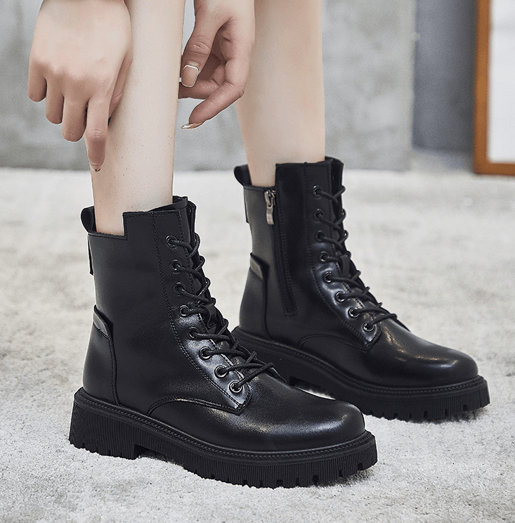 Damenstiefel Hoch Ausgeschnitten mit Reißverschluss | Winter 6