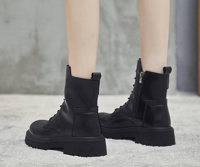 Damenstiefel Hoch Ausgeschnitten mit Reißverschluss | Winter 7