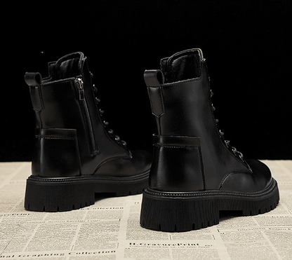 Damenstiefel Hoch Ausgeschnitten mit Reißverschluss | Winter 8