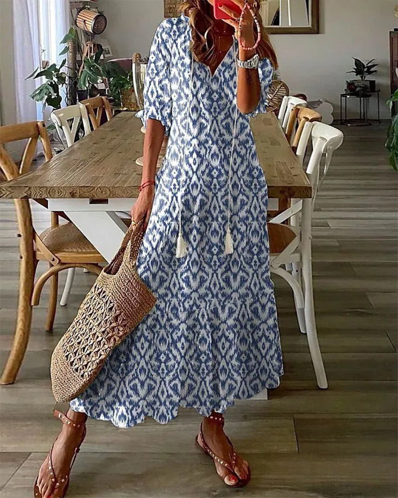 Dianna™ - Boho Bauchbedeckendes Kleid 0