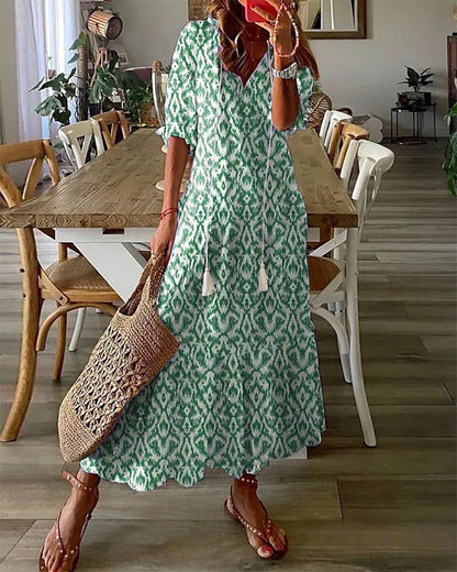 Dianna™ - Boho Bauchbedeckendes Kleid 1