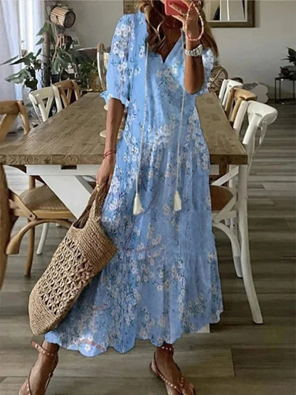 Dianna™ - Boho Bauchbedeckendes Kleid 4
