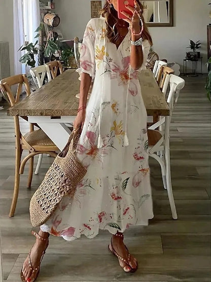 Dianna™ - Boho Bauchbedeckendes Kleid 7