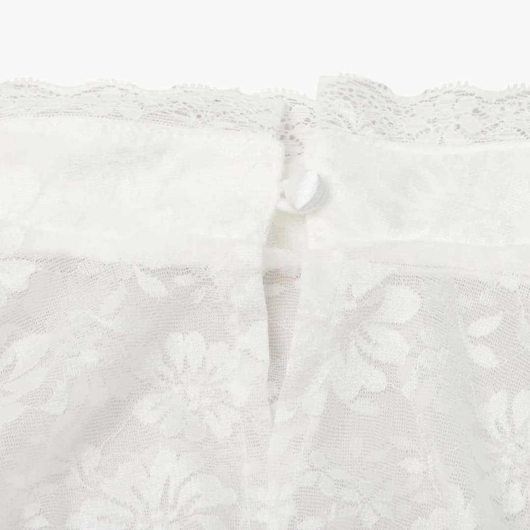 Dirndl Bluse für Frauen, Hochgeschlossen, Blumenstruktur | Festliche Anlässe 1