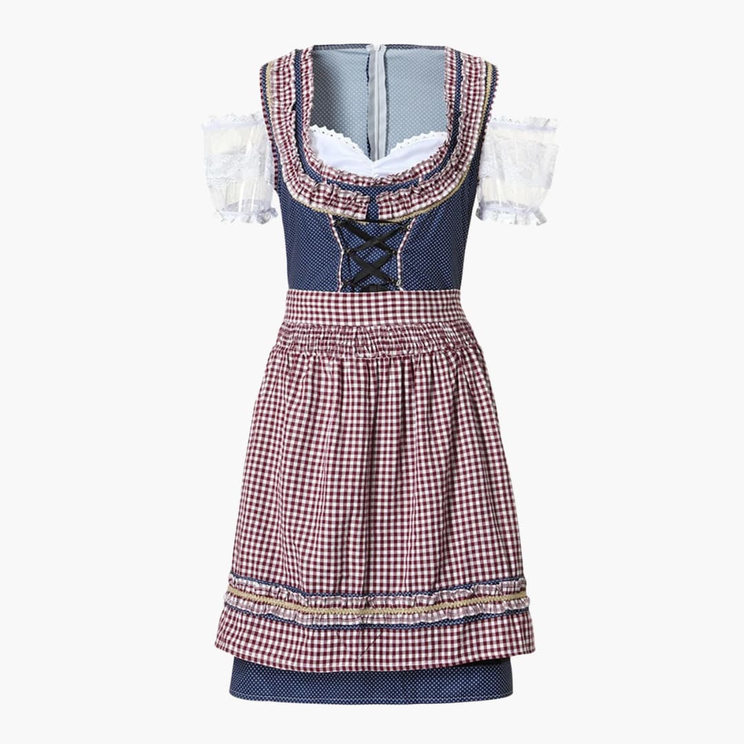 Dirndl Kleid Damen | Figurbetont, Klassische Kostümdetails | Festlich 4