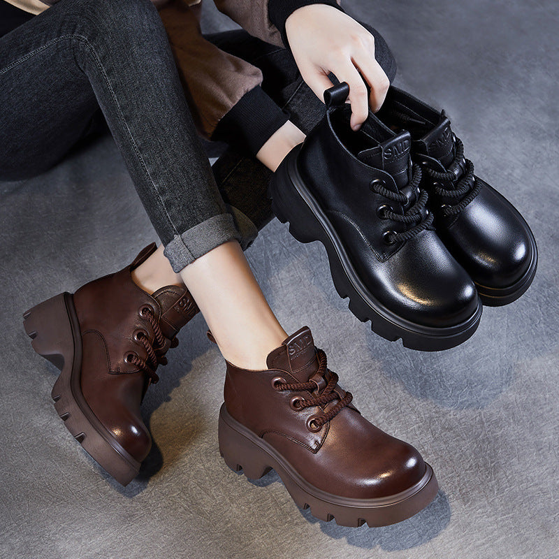 Dirndl Schuhe Damen, Plateauzool, Klassische Schnürung | Modernes Design 3