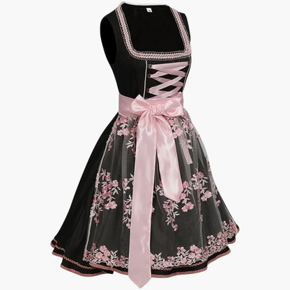 Dirndl für Frauen, Ärmellos, Blumenstickerei | Festlich 1