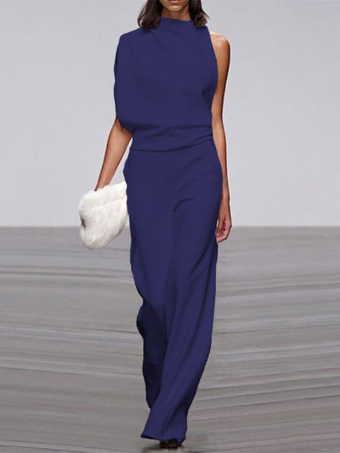 Jumpsuit Damen | Ärmellos & Elegante Weites-Bein-Silhouette