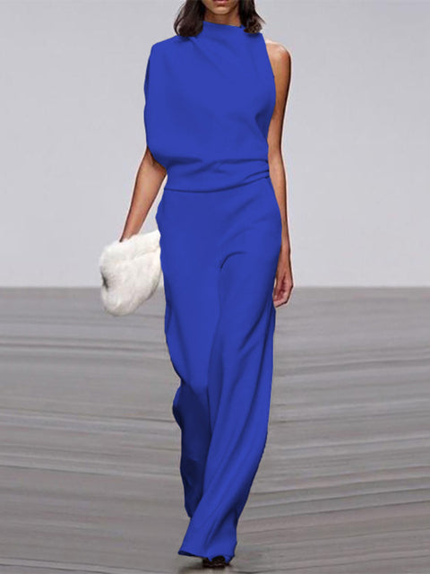 Jumpsuit Damen | Ärmellos & Elegante Weites-Bein-Silhouette