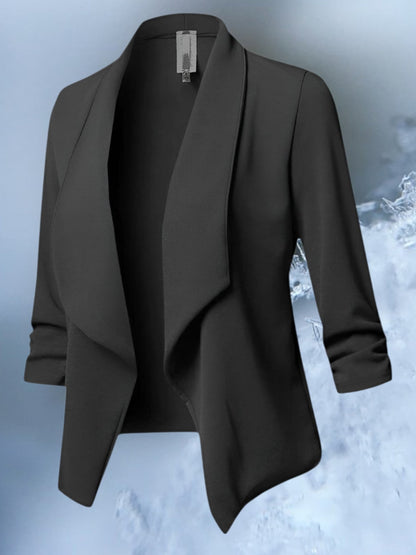 Elegant Slim Fit Blazer für Frauen mit langem Ärmel und kurvigem Design 3