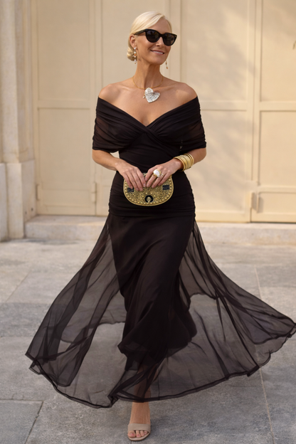 Elegantes Maxikleid für Feste mit V-Ausschnitt 10