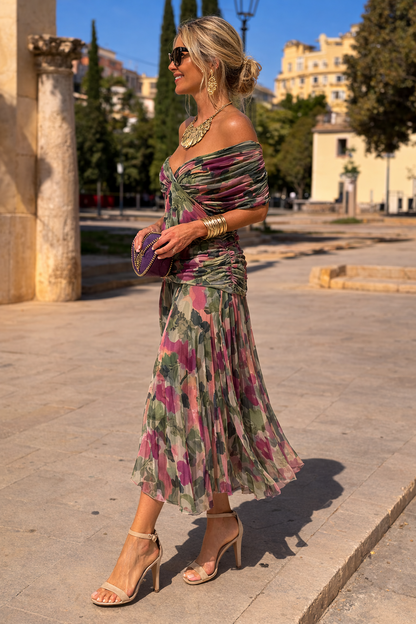 Elegantes Maxikleid für Feste mit V-Ausschnitt 4