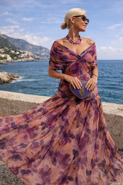 Elegantes Maxikleid für Feste mit V-Ausschnitt 7