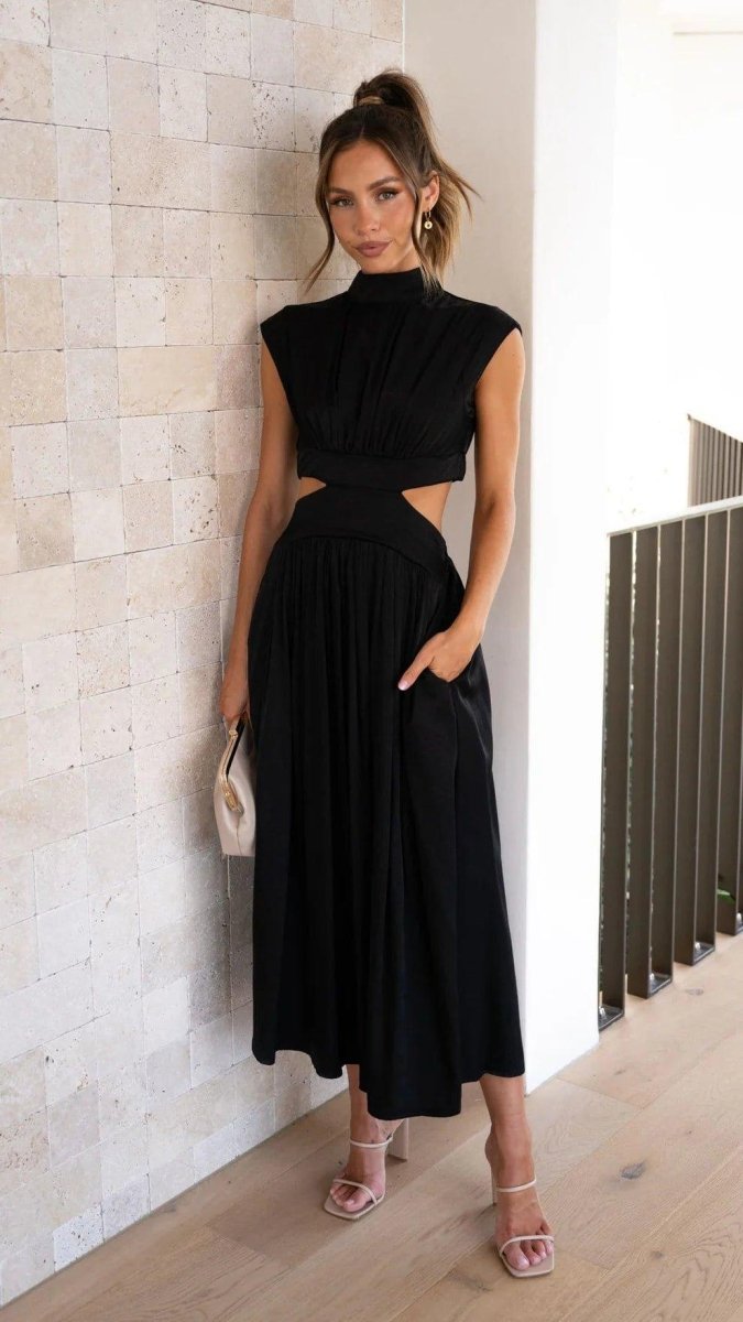Maxikleid Damen | Cut-Out-Design & Elegante Taillierung
