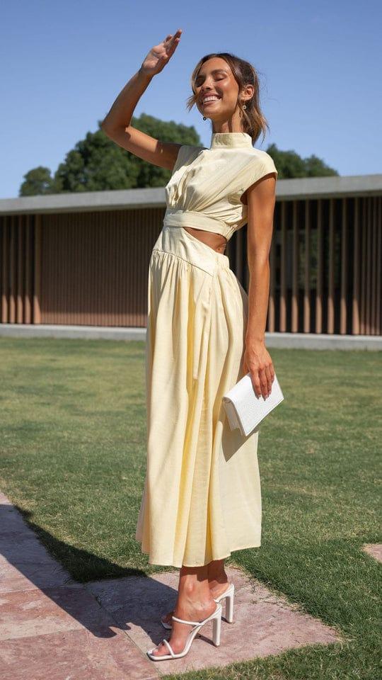 Maxikleid Damen | Cut-Out-Design & Elegante Taillierung