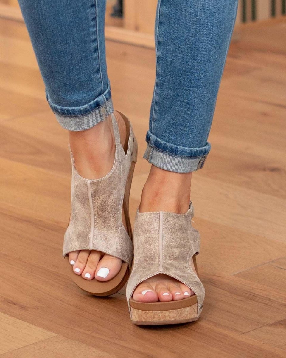 Keilsandalen Damen | Korkabsatz & Ergonomischer Komfort