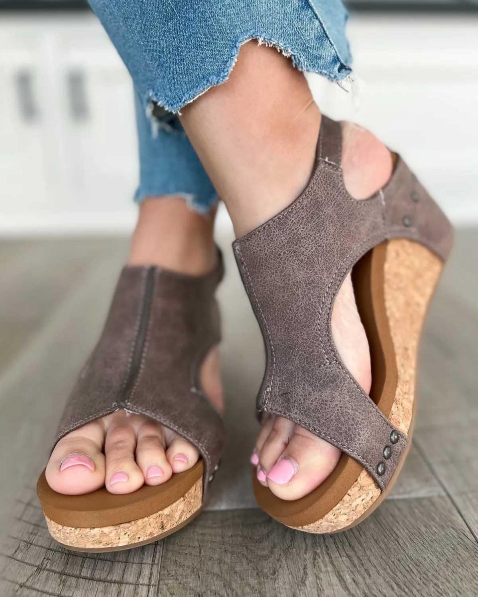 Keilsandalen Damen | Korkabsatz & Ergonomischer Komfort