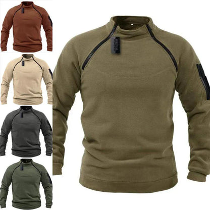 Herren Pullover mit Reißverschluss – Warmer Polar Fleece für Outdoor