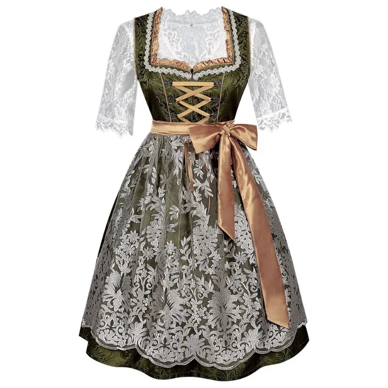 Festliches Kurzarm-Dirndlkleid | Oktoberfest 0