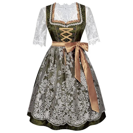 Festliches Kurzarm-Dirndlkleid | Oktoberfest 0