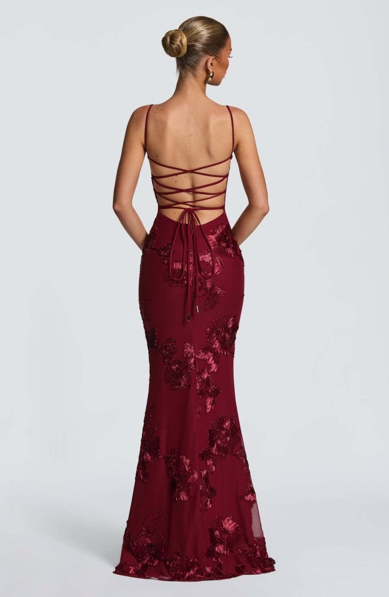 Figurbetontes Maxi Kleid mit Spitze 6