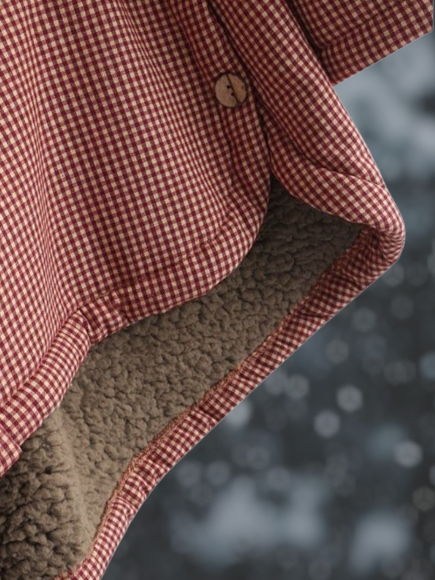 Fleece-Kapuzenjacke | Knopfverschluss 1