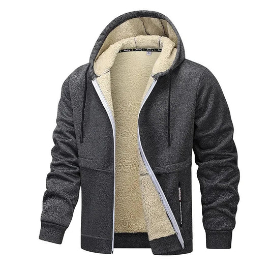 Fleecejacke Herren, Bequeme Passform, Wasserabweisend | Winter 0