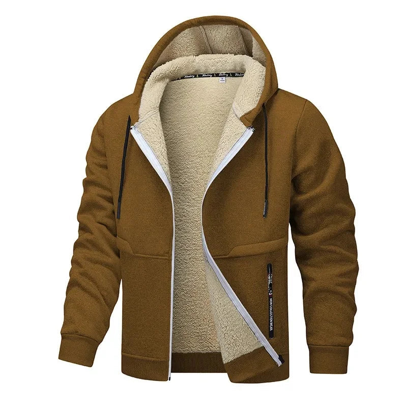 Fleecejacke Herren, Bequeme Passform, Wasserabweisend | Winter 1