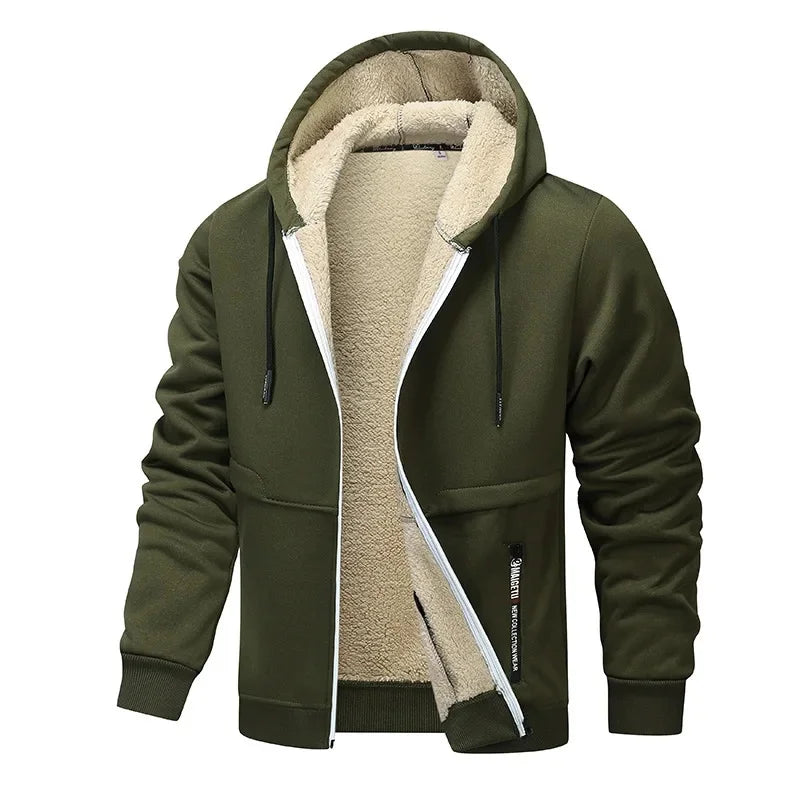 Fleecejacke Herren, Bequeme Passform, Wasserabweisend | Winter 4