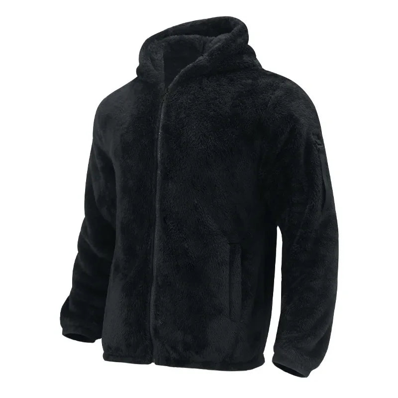 Fleecejacke Herren, Wasserabweisend, Kapuze | Winter 0