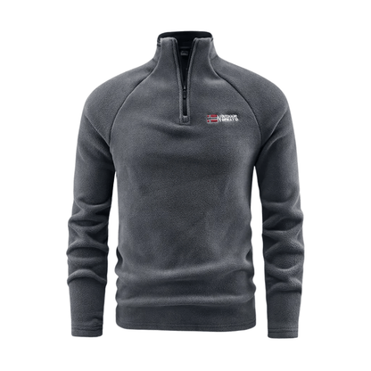 Fleecejacke für Herren, Thermojacke, halber Reißverschluss | Winterbekleidung 0