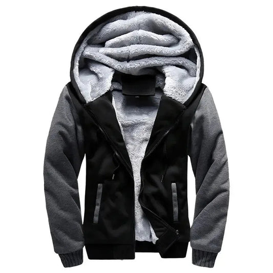 Fleecejacke für Herren | Kapuze, Winter 0