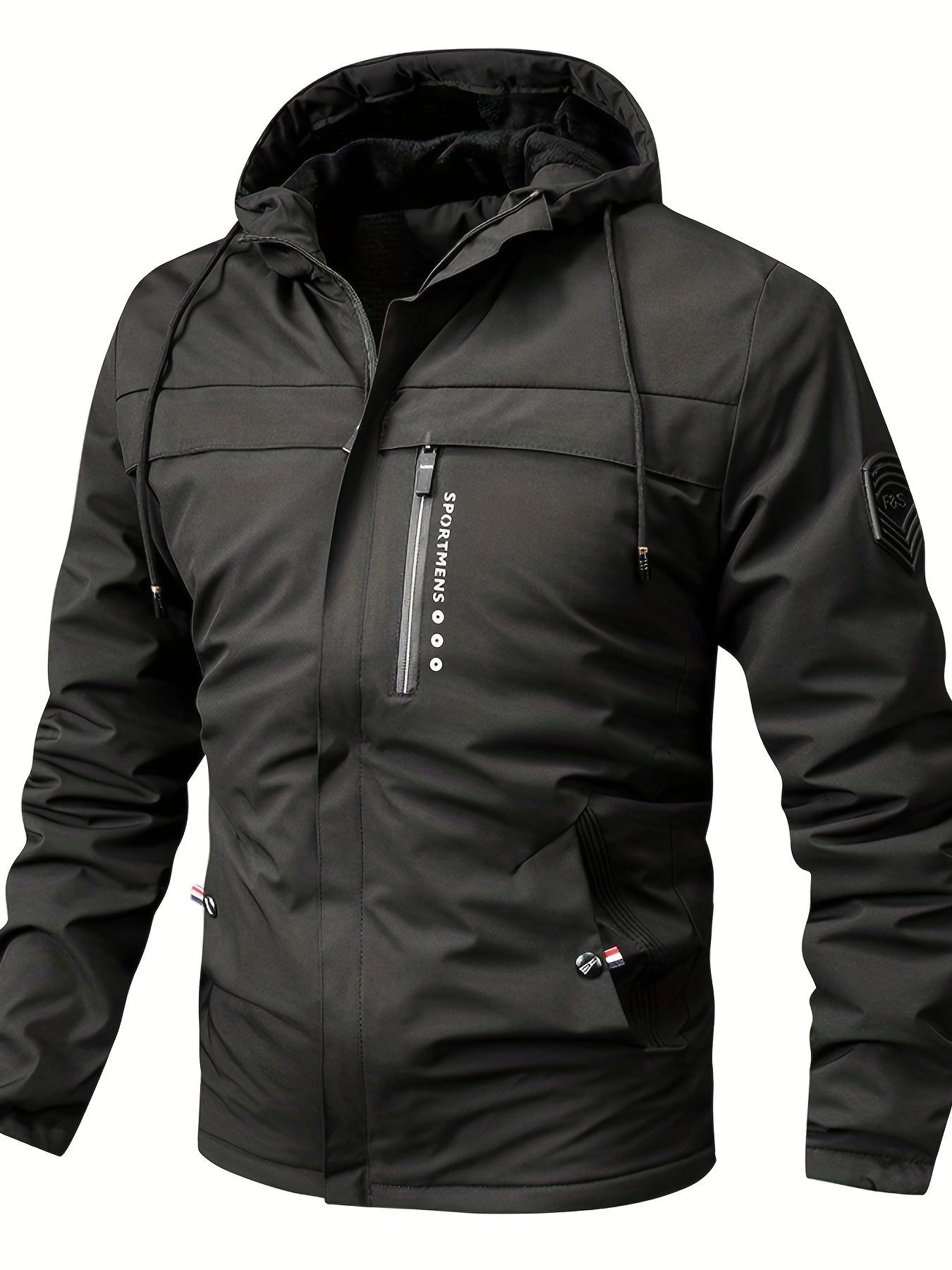 Fleecejacke für Herren | Mit Kapuze | Normale Passform | Winter 0