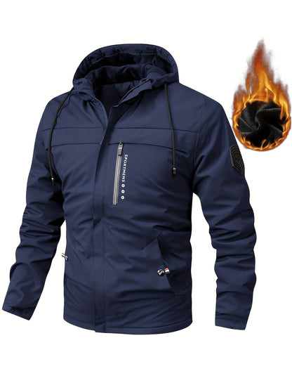 Fleecejacke für Herren | Mit Kapuze | Normale Passform | Winter 2