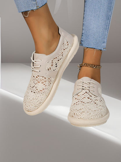 Gayle | Leichte Orthopädische Mesh-Schuhe für Damen im Slip-On-Stil mit Atmungsaktivem Design | Beige 2