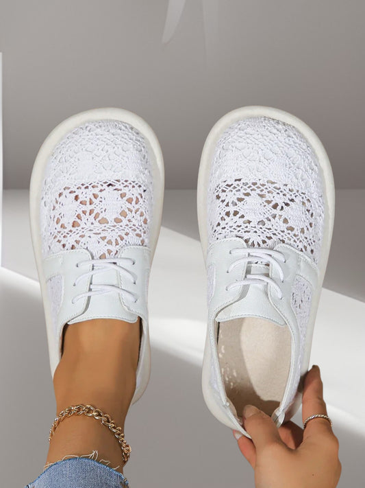 Gayle | Leichte Orthopädische Mesh-Schuhe für Damen im Slip-On-Stil mit Atmungsaktivem Design | Weiß