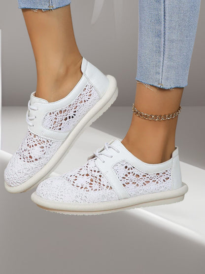 Gayle | Leichte Orthopädische Mesh-Schuhe für Damen im Slip-On-Stil mit Atmungsaktivem Design | Weiß 3