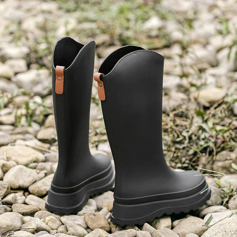 Gummistiefel für Damen | Wasserdichter hoher Schaft | Rutschfeste Sohle 2