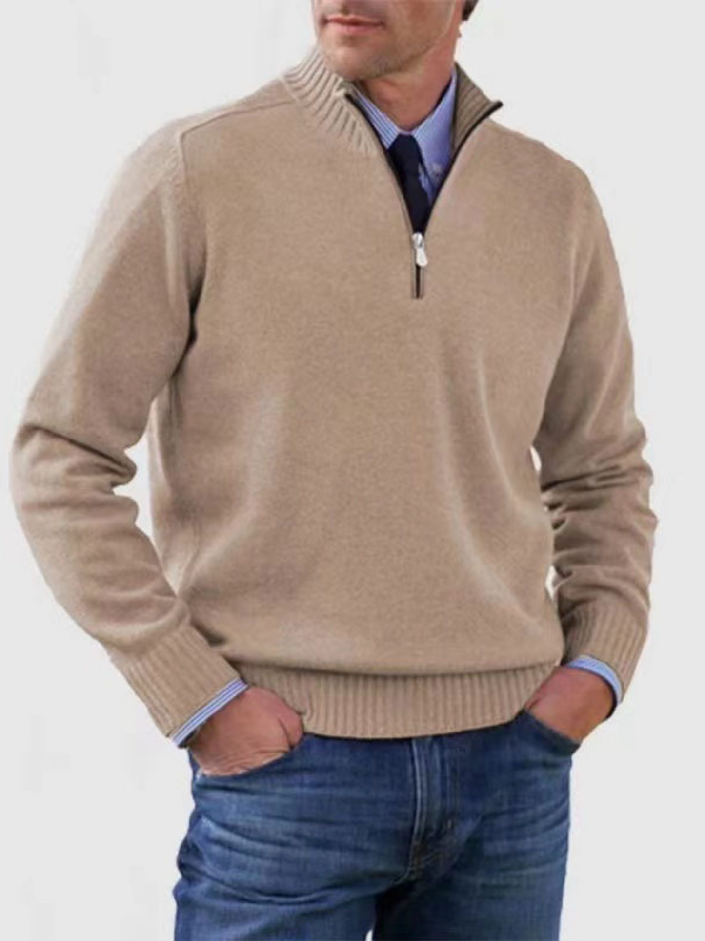Half-Zip Pullover für Herren | Moderne Passform 6