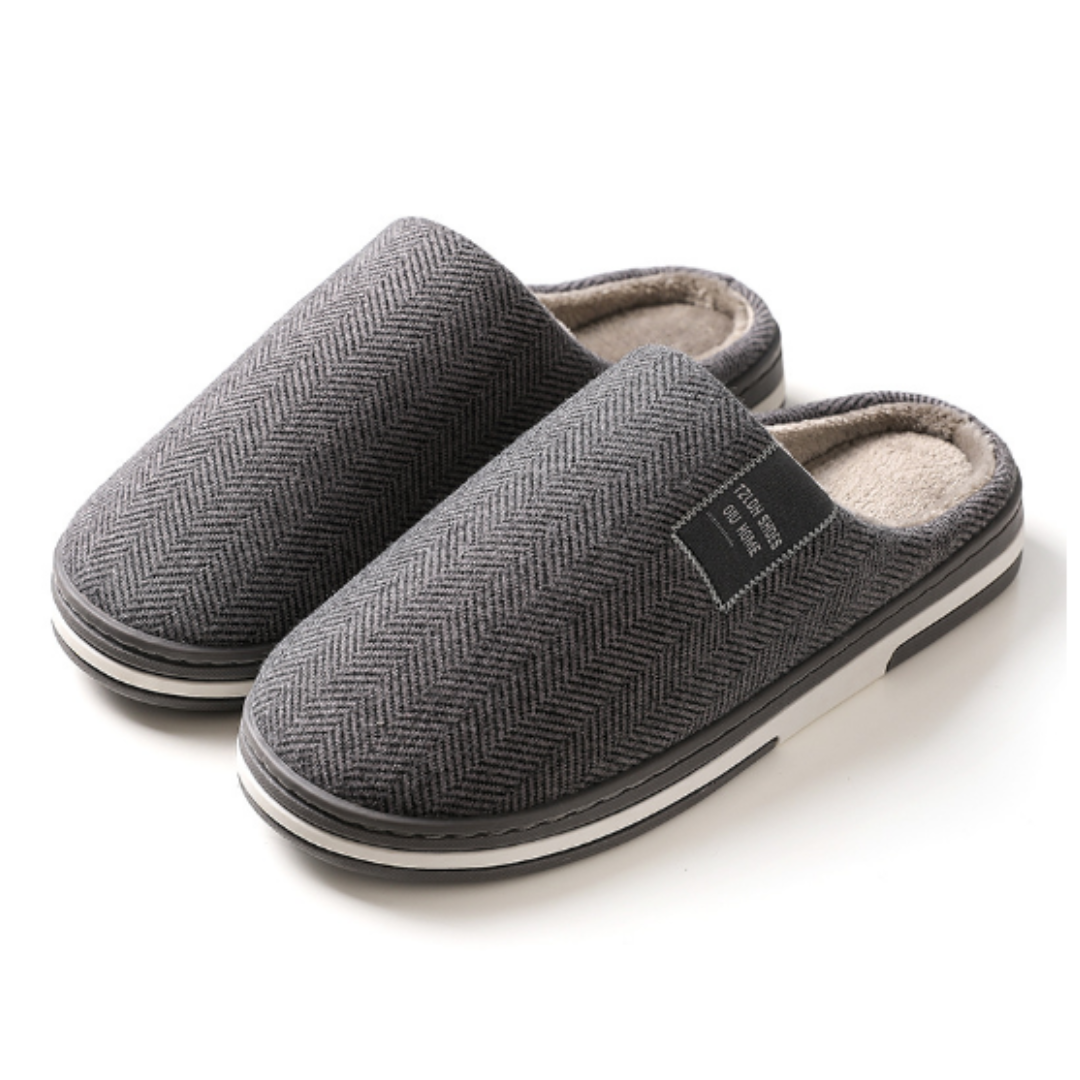 Hausschuhe für Herren | Plüschiger Slip-On-Komfort 1