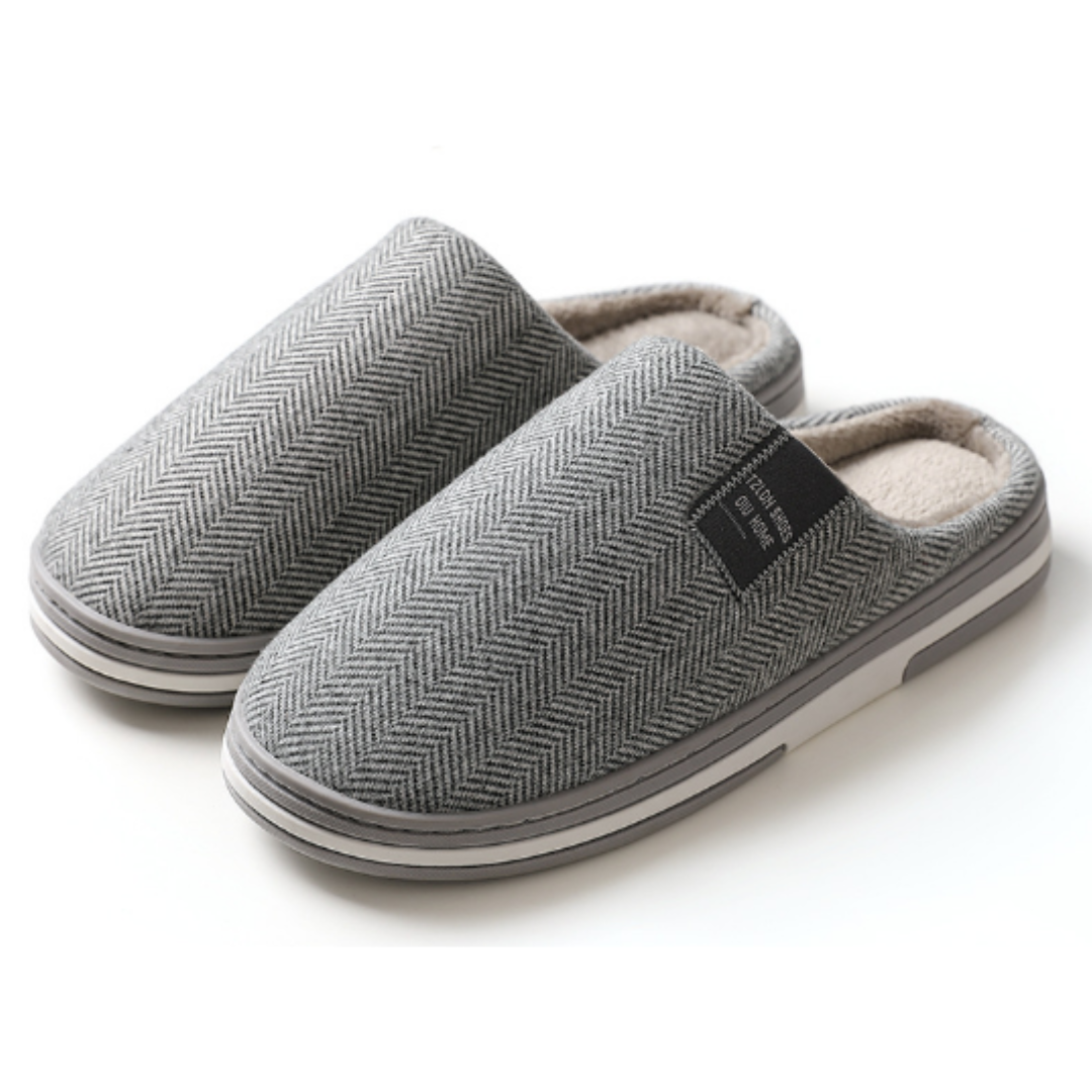 Hausschuhe für Herren | Plüschiger Slip-On-Komfort