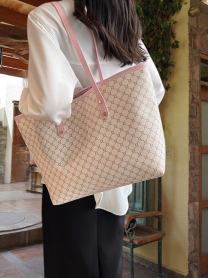 Hela | Elegante Retro-Damen-Umhängetasche aus hochwertigem PU-Leder mit bequemen Schulterriemen | Rosa