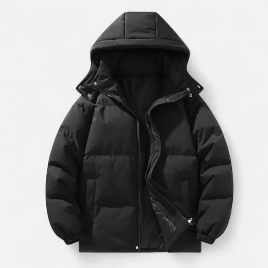 Herren-Daunenjacke, mit Kapuze, Oversized | Winter 0