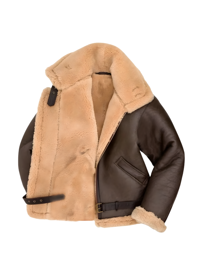 Herren-Fliegerjacke aus Lammfell | Legendäres RAF-Design | Winter 2