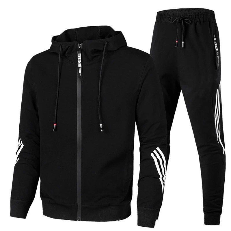 Herren-Trainingsanzug | Normale Passform, atmungsaktives Material | Lässig